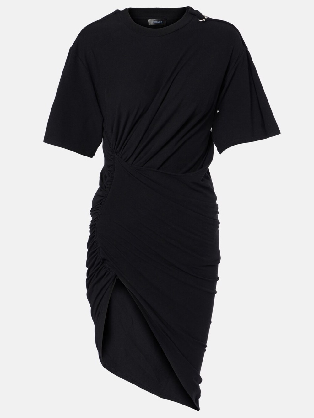 Jonathan Simkhai Black Ruched Asymmetrical Dress - Women